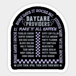 Daycare Retro The Daycare Tour Sticker